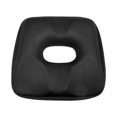 太空記憶棉脊椎舒壓美臀坐墊 避免痔瘡緩解壓力, 黑色
