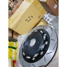 世盟 2016 Levorg 後加大盤 後加大 半浮動 355 盤面 一組兩片 附贈轉接座 直上, 黑色,灰色, 1個