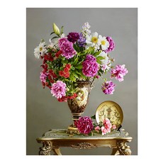 御畫房 花開吉祥手繪油畫 60x80cm (VF-155), 詳見包裝, 1個