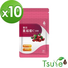 日濢 Tsuie 雙效蔓越莓 維生素C 100mg 口嚼錠
