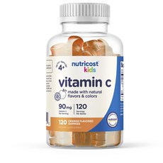 nutricost 維他命C軟糖 橘子風味, 1瓶, 120顆