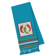 DESIGN IMPORTS 辣椒裝飾洗碗巾廚房十字架, 1個, 混色