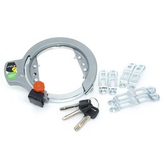 安全帽自行車鎖環, 1個, 灰色