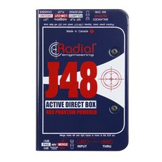 Radial J48 主動式DI盒 樂器音頻轉換器 幻象電源 DI Box, 詳見包裝, 1個