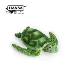 HANSA 綠蠵龜手偶14公分 純手工縫製 擬真動物手偶, 1