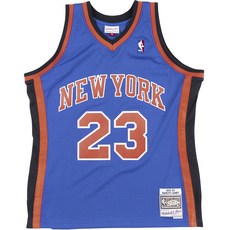 Mitchell & Ness 紐約尼克斯隊球迷版球衣馬庫斯坎比籃球球衣上衣