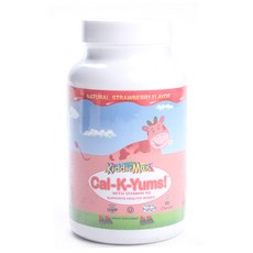 鈣質草莓咀嚼錠, 1瓶, 90顆