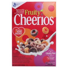 Cheerios 水果口味彩色甜甜圈麥片, 1盒, 340g