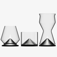 冰峰三重奏 冰峰杯三入組 急速降溫醒酒冰鎮杯 手工玻璃啤酒杯 保冰紅酒杯, 1個