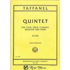 凱翊︱IMC 管樂五重奏樂譜：長笛、單簧管、雙簧管、法國號、低音管，塔法奈爾作品, 黃色, 1個