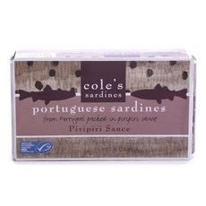 cole's 葡式霹靂霹靂醬沙丁魚罐頭, 1盒, 124g