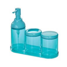 iDESIGN 針式浴室配件浴室分配器 4 件套, 1個, 茶