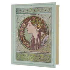 明信片展示架, 1個, 阿爾豐斯穆夏 常春藤和月桂樹