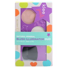 klee Girls Natural Mineral Blush & Illuminator Duo Laguna Wink, 1個