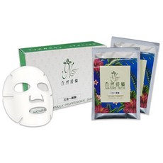 自然接觸 三合一面膜，保濕滋潤，提亮膚色，打造水潤透亮美肌, 1盒10片