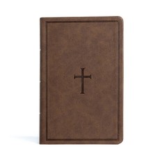 (英文圖書) CSB Large Print Personal Size Reference Bible Brown Leathertouch Imitation Leather, Holman Bibles, 英文, 人造皮革