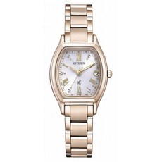 CITIZEN XC Happy Flight系列基本收藏款Eco-Drive電波女款金屬手錶 ES9354-69B