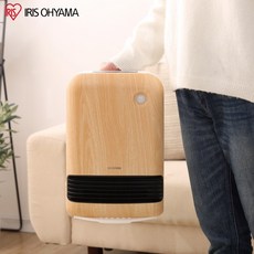 IRIS 大風量陶瓷電暖器 JCH-12TD4 人體感應 傾倒斷電 電暖爐 暖氣機, 原木色