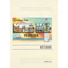 (英文圖書) Vintage Lined Notebook Greetings from Daytona Beach Florida 平裝版, Found Image Press, 英文