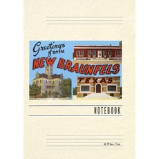 (英文圖書) Vintage Lined Notebook Greetings from New Braunfels Texas 平裝版, Found Image Press, 英文