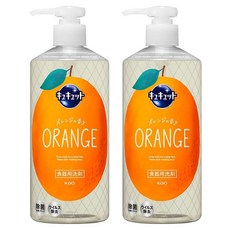 Kao 花王 Cucute 珂珂透 按壓式超濃縮洗碗凝露 清新柑橘香, 2個, 480ml