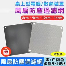 電腦風扇防塵過濾網, 白色 9cm