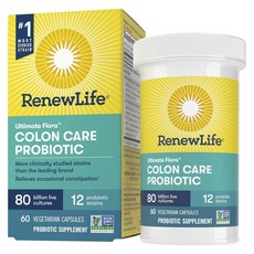 Renew Life Formulas 800億活性益生菌素食膠囊, 1個, 60顆