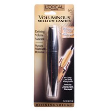 L'OREAL PARIS 巴黎萊雅 VOLUMINOUS MILLION LASHES濃密睫毛膏 9ml, 1組, Black