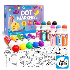 JarMelo 點點畫筆套裝12色 JA93931 幼兒繪畫啟蒙