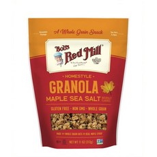 Bob's Red Mill 全麥格蘭諾拉麥片 楓糖漿海鹽風味, 1個, 312克