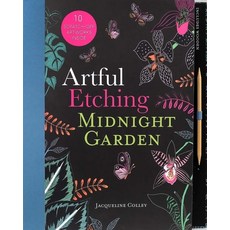 (英文圖書) Artful Etching: Midnight Garden 平裝版, Thunder Bay Press, 英文