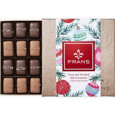 FranS 假日灰色和煙燻鹹焦糖黑巧克力和牛奶巧克力, 170.1克