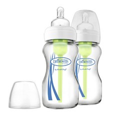 Dr.Brown's 布朗博士 寬口徑奶瓶 270ml 2入, 透明, 第1階段(0個月以上), 270毫升