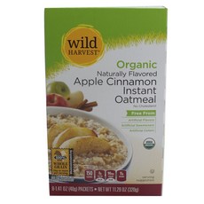 wild HARVEST 蘋果肉桂風味即食燕麥, 1盒, 320g