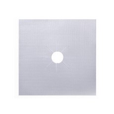 桔比雜貨舖 瓦斯爐防油防汙墊 耐熱可清洗 銀色 (2入裝), 1套裝