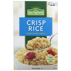 Springfield 零脂香脆米麥片, 1個, 340克