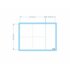WTB 練字格磁鐵白板 兒童寫字練習板 田字格, 1入 (顏色隨機喔)