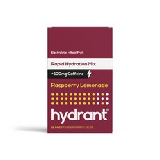 hydrant 覆盆子檸檬沖泡粉隨身包 無麩質 8.1g 含100mg咖啡因, 12件