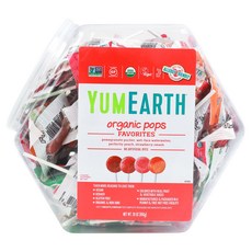 YUMMY EARTH 水果棒棒糖, 1罐, 854g