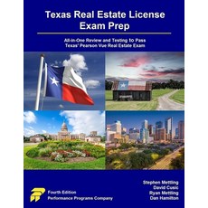 (英文圖書) Texas Real Estate License Exam Prep: All-in-One Review and Testing to Pass Texa... 平裝版, Performance Programs Compan..., 英文