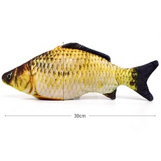 USB充電拉鍊款電動跳跳魚寵物玩具, 草魚, 1個, 草魚