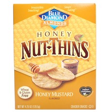 BLUE DIAMOND 杏仁堅果薄脆餅, Huney Mustard, 120.5g, 1盒