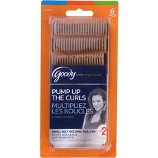 goody Go Curl 自保持滾輪 6 件裝, 1套, 棕色的