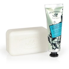 European Soaps 香皂 + 乾性皮膚護手霜 套組, 牛奶/原味, 30毫升, 1入