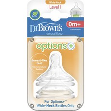 DrBrown's 防脹氣Options+寬口奶嘴, 2個, 步驟1