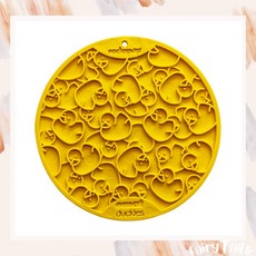 美國 SodaPup 舔食墊 慢食墊 秋葉造型 寵物慢食碗 寵物互動玩具 安全無毒, 黃色