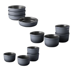 BergHOFF Gem Stoneware Ramerkin 3 件套, 1個, 黑色