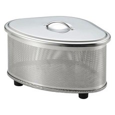 YOSHIKAWA 吉川 Sweeze三角不鏽鋼角落廚餘濾水架含蓋, 1個, 銀