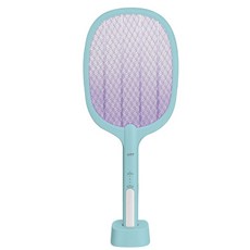 GUARD吉 HTT雙模式誘蚊座充電電蚊拍 捕蚊燈 兩用電蚊拍 HTT-2132, 藍色