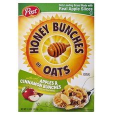 Post 蜂蜜燕麥 蘋果肉桂口味, 1盒, 411g